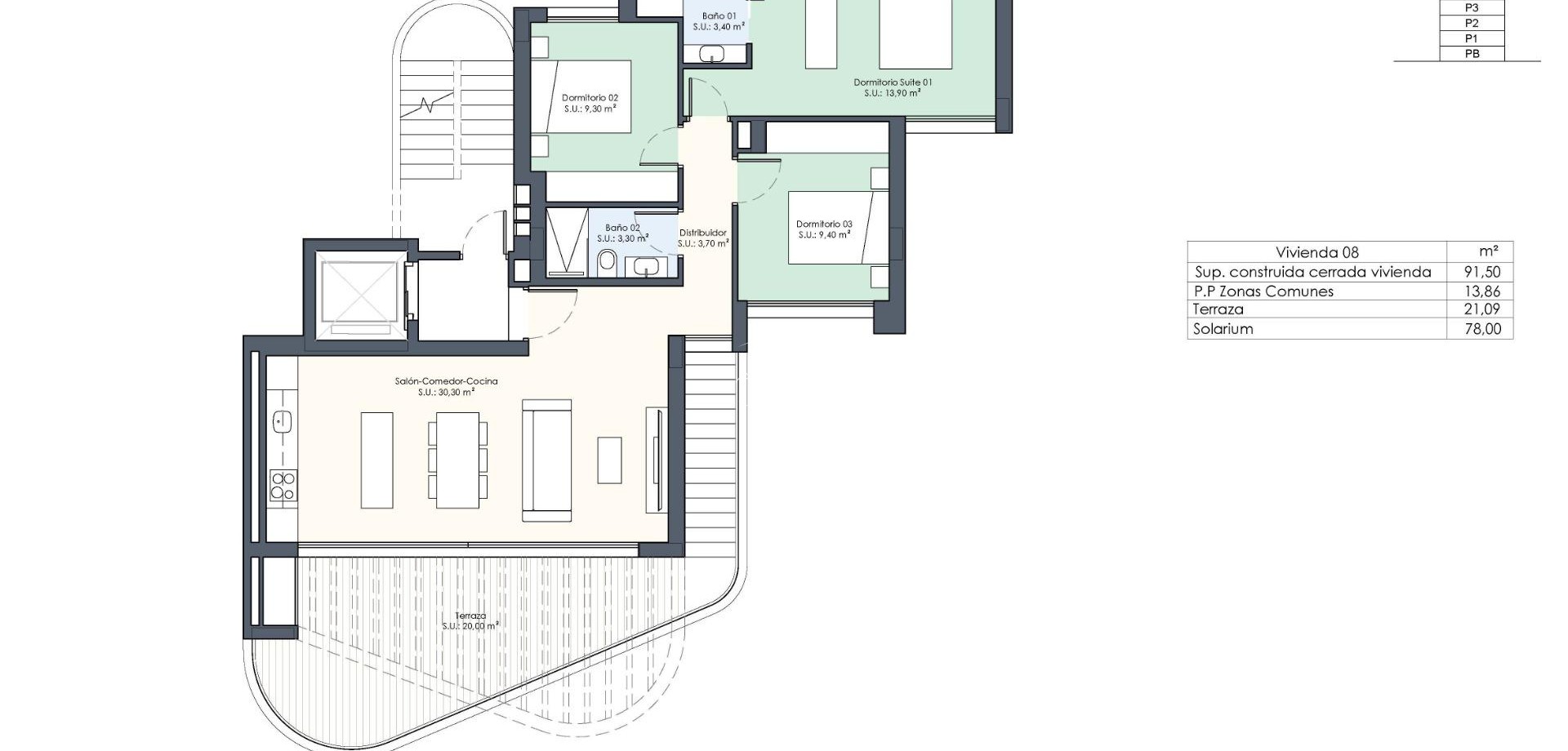 Nouvelle construction - Appartement - Penthouse -
Guardamar del Segura - Avenida del Puerto