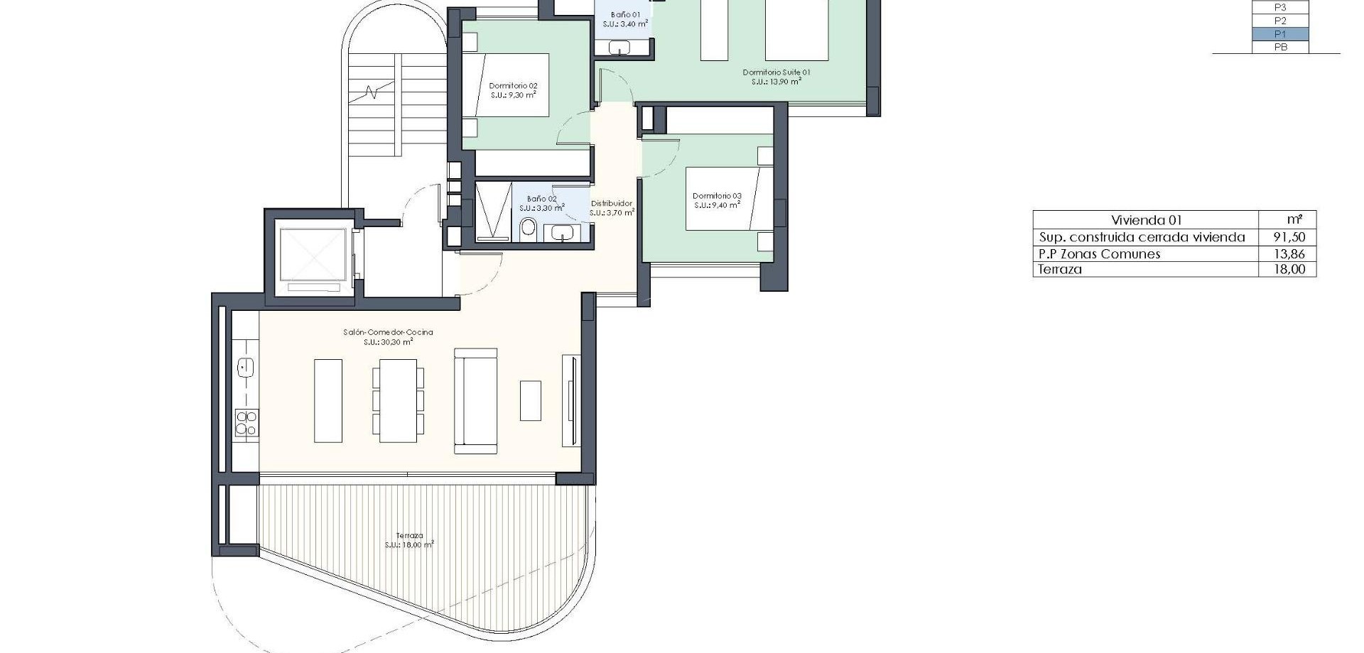 New Build - Apartment - flat -
Guardamar del Segura - Avenida del Puerto