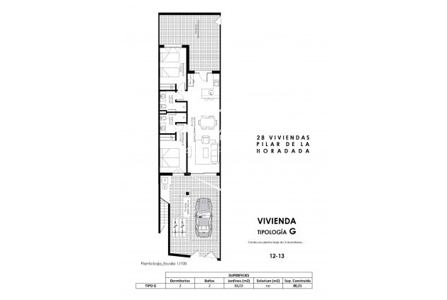 Nueva construcción  - Bungalow -
Pilar de la Horadada - pueblo