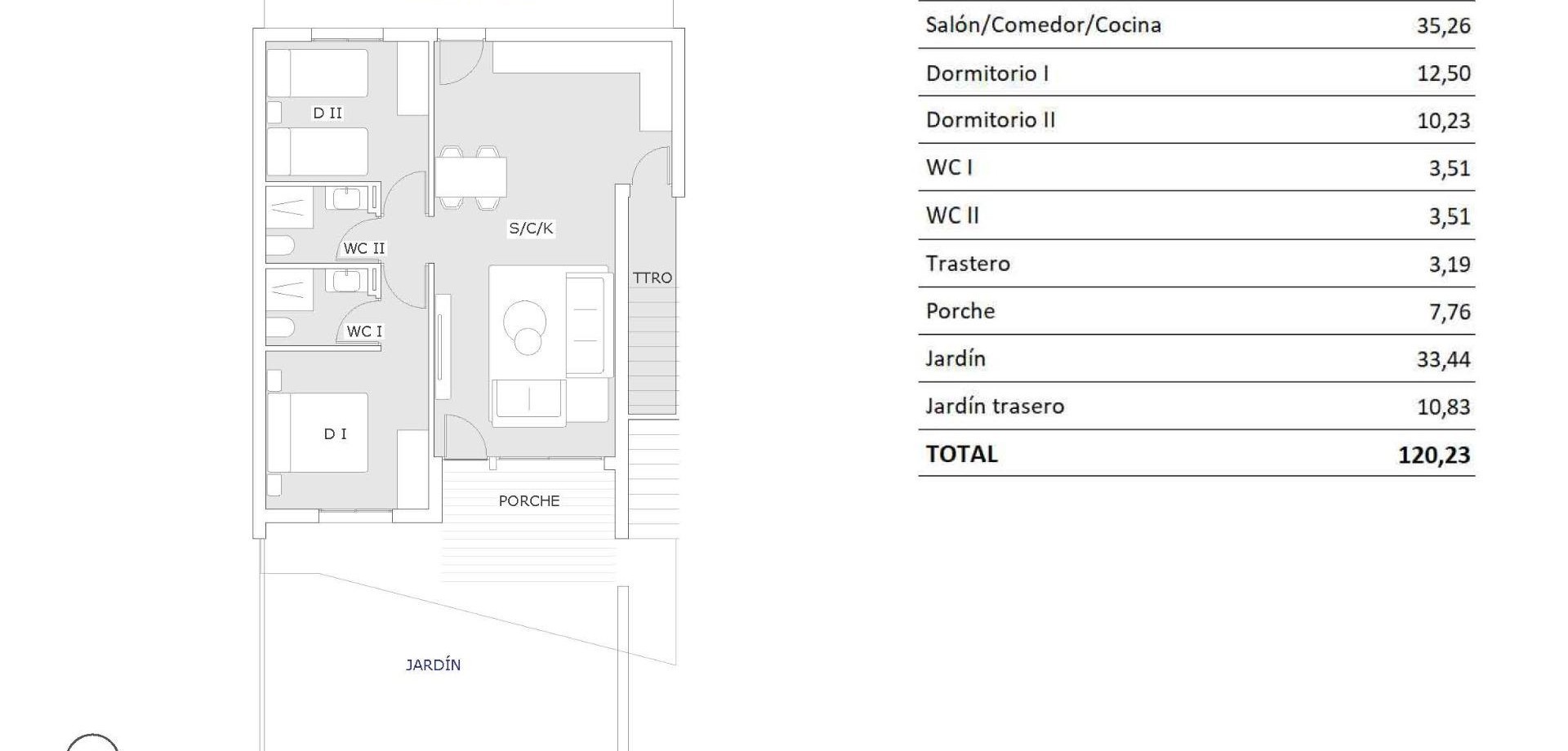 Nueva construcción  - Bungalow -
San Miguel de Salinas - Pueblo