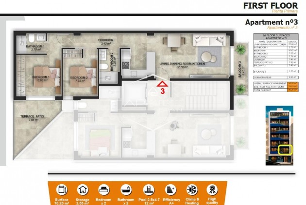 New Build - Apartment - flat -
Torrevieja - Playa del Acequión