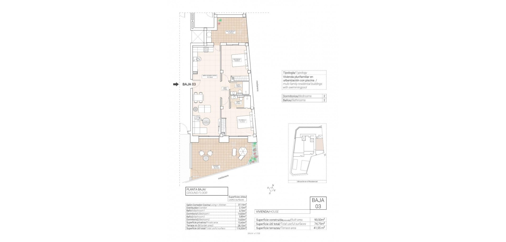 Nieuwbouw Woningen - Appartement- flat -
Hondón de las Nieves - Pueblo