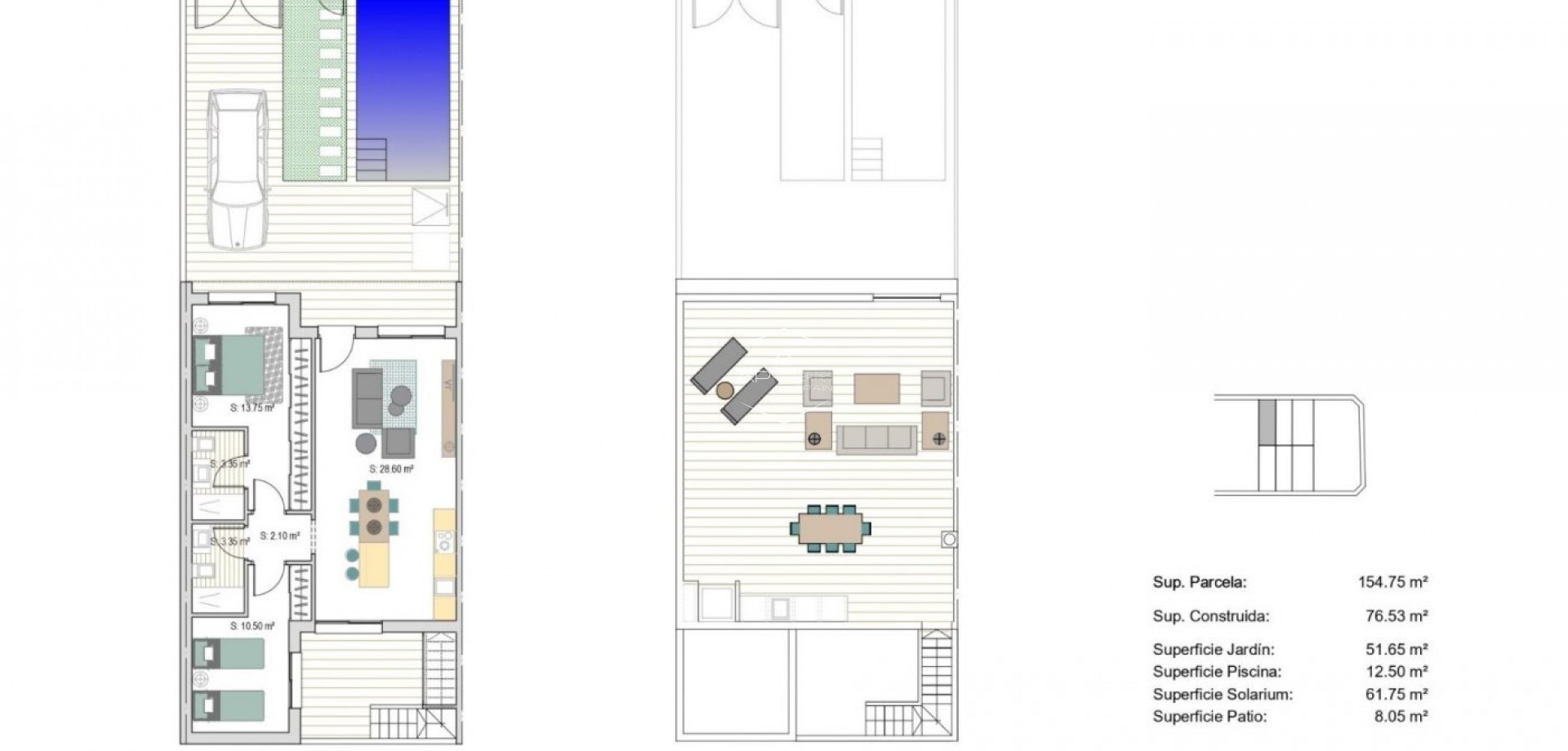Nueva construcción  - Adosado -
San Javier - Parque del doce