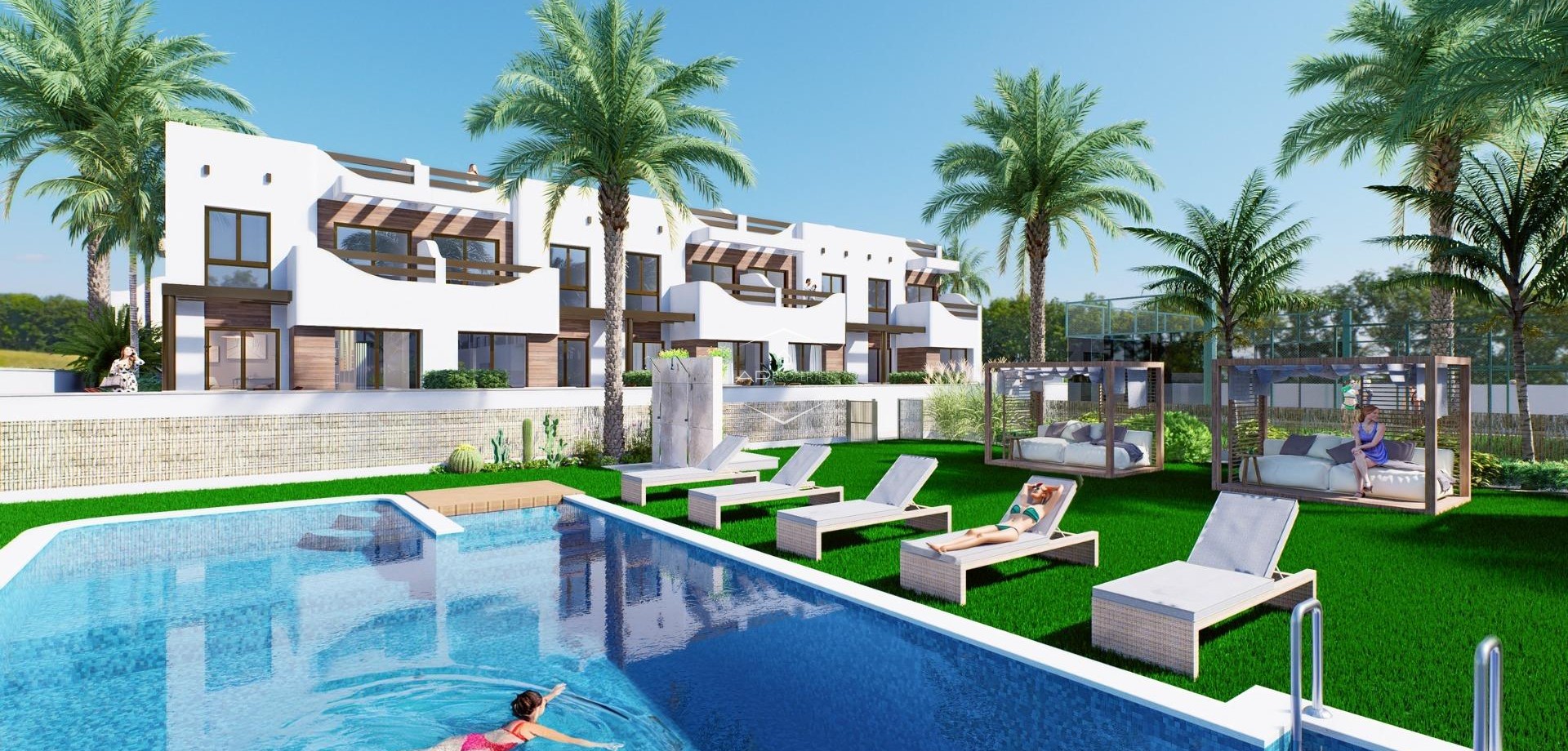 Nowy budynek - Bungalow -
Pilar de la Horadada - Playa de las Higuericas