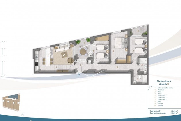 Nouvelle construction - Appartement -
San Pedro del Pinatar - Playa Villananitos