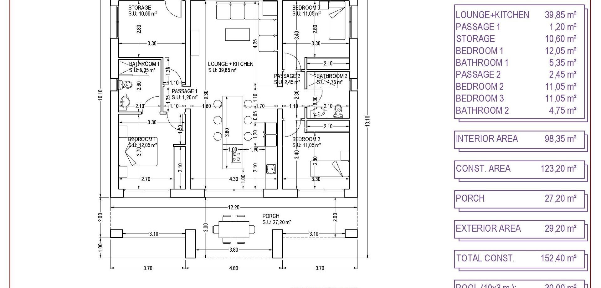 New Build - Villa - Detached -
Pinoso - Lel