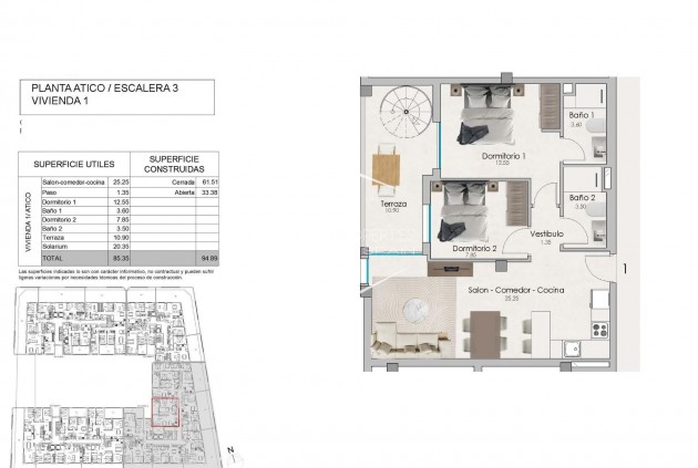 Nouvelle construction - Appartement - Penthouse -
Santa Pola - Estacion de autobuses