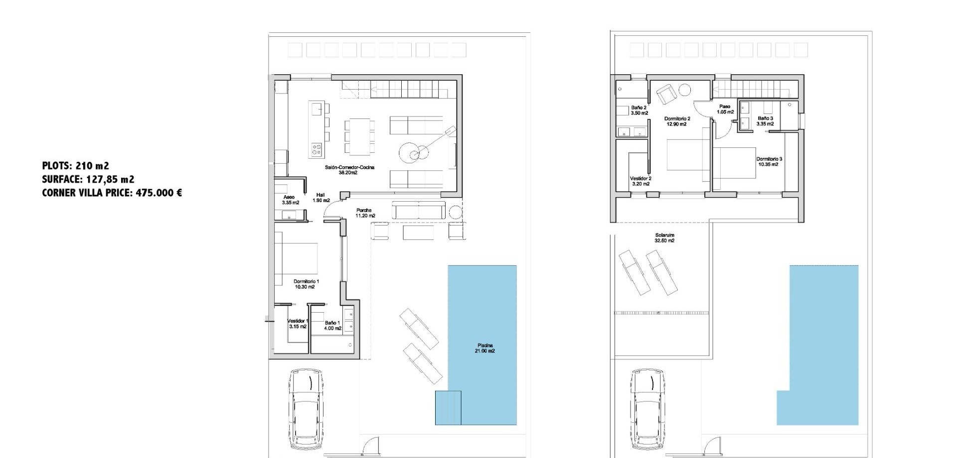 New Build - Villa - Detached -
San Javier - Parque de los leones