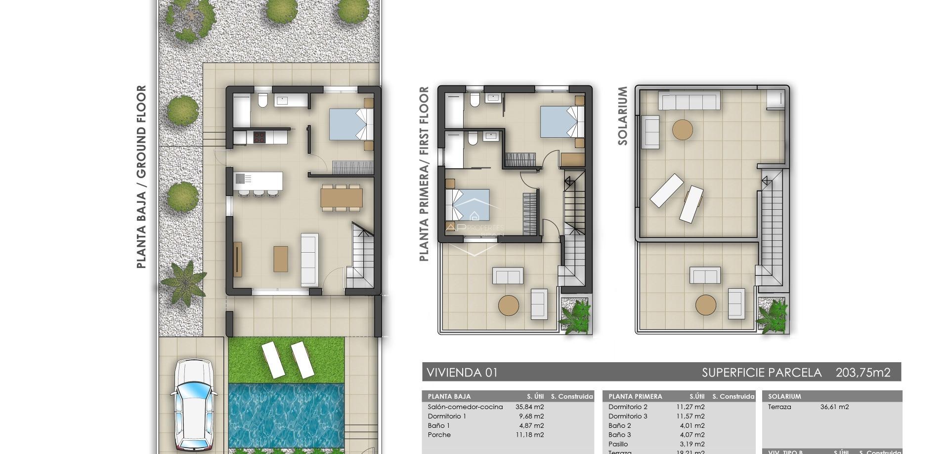 Nouvelle construction - Villa - Indépendante -
Pilar de la Horadada - Polideportivo