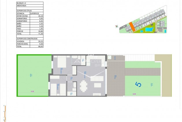 Nieuwbouw Woningen - Bungalow -
Pilar de la Horadada - pueblo