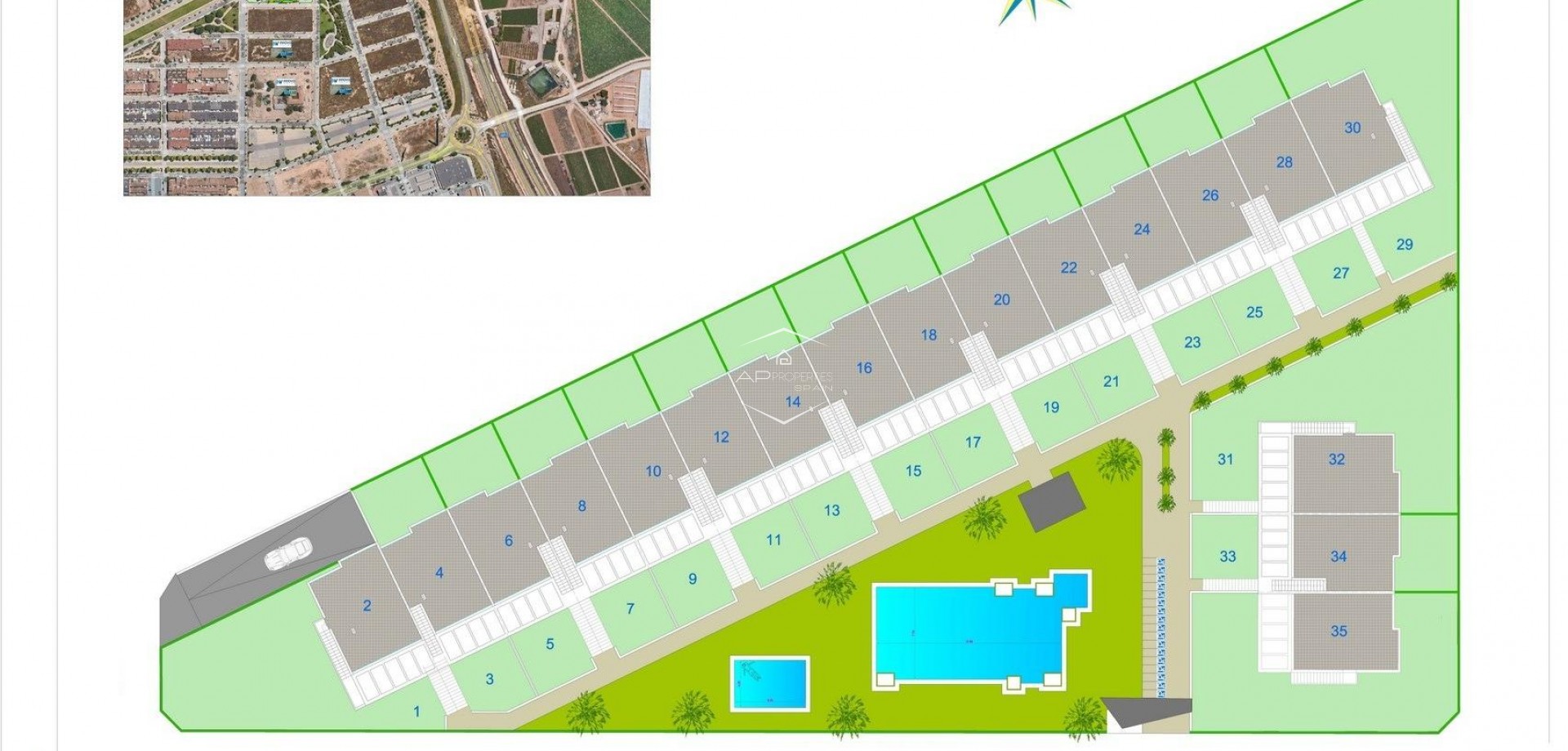 Nieuwbouw Woningen - Bungalow -
Pilar de la Horadada - pueblo