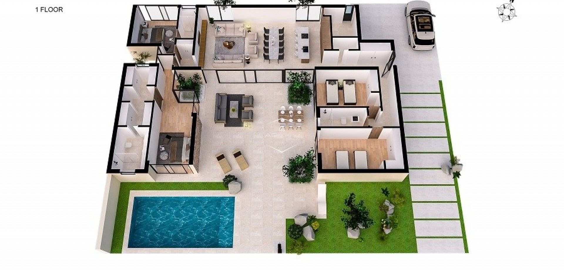 Nowy budynek - Willa - Dom wolnostojący -
Baños y Mendigo - Altaona Golf