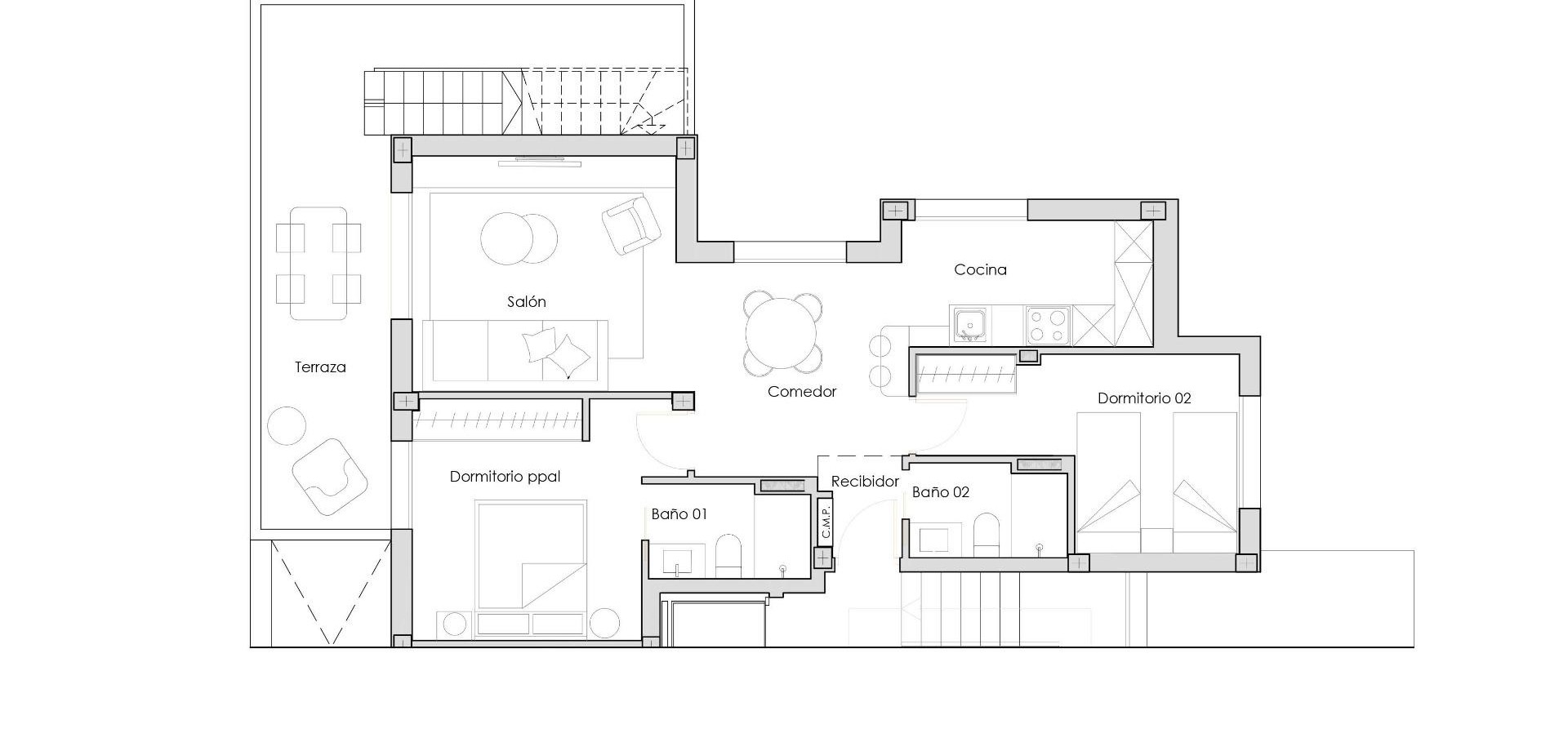 Nieuwbouw Woningen - Appartement - Penthouse -
Torre Pacheco - Santa Rosalia
