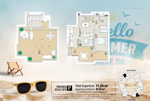 Nueva construcción  - Apartamento - Ático -
La Manga del Mar Menor - La Manga