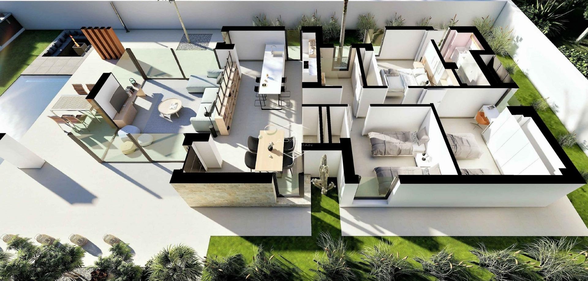 Nowy budynek - Willa - Dom wolnostojący -
San Fulgencio - El Oasis