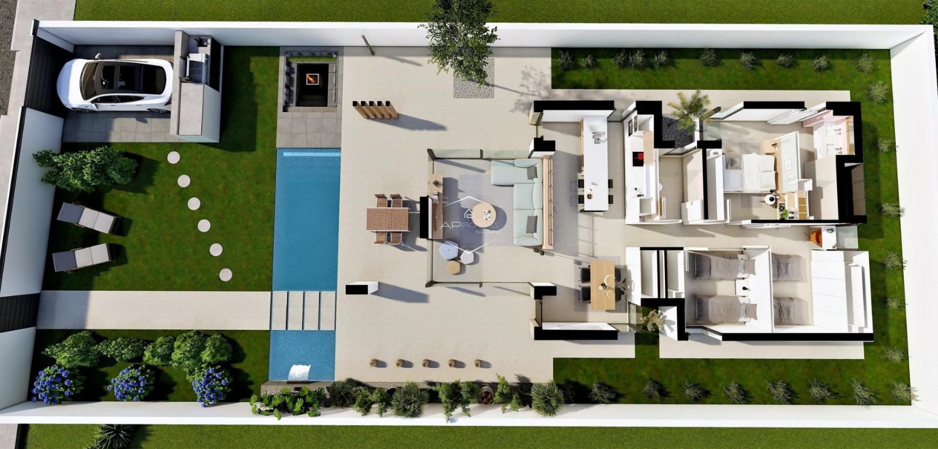 Nowy budynek - Willa - Dom wolnostojący -
San Fulgencio - El Oasis