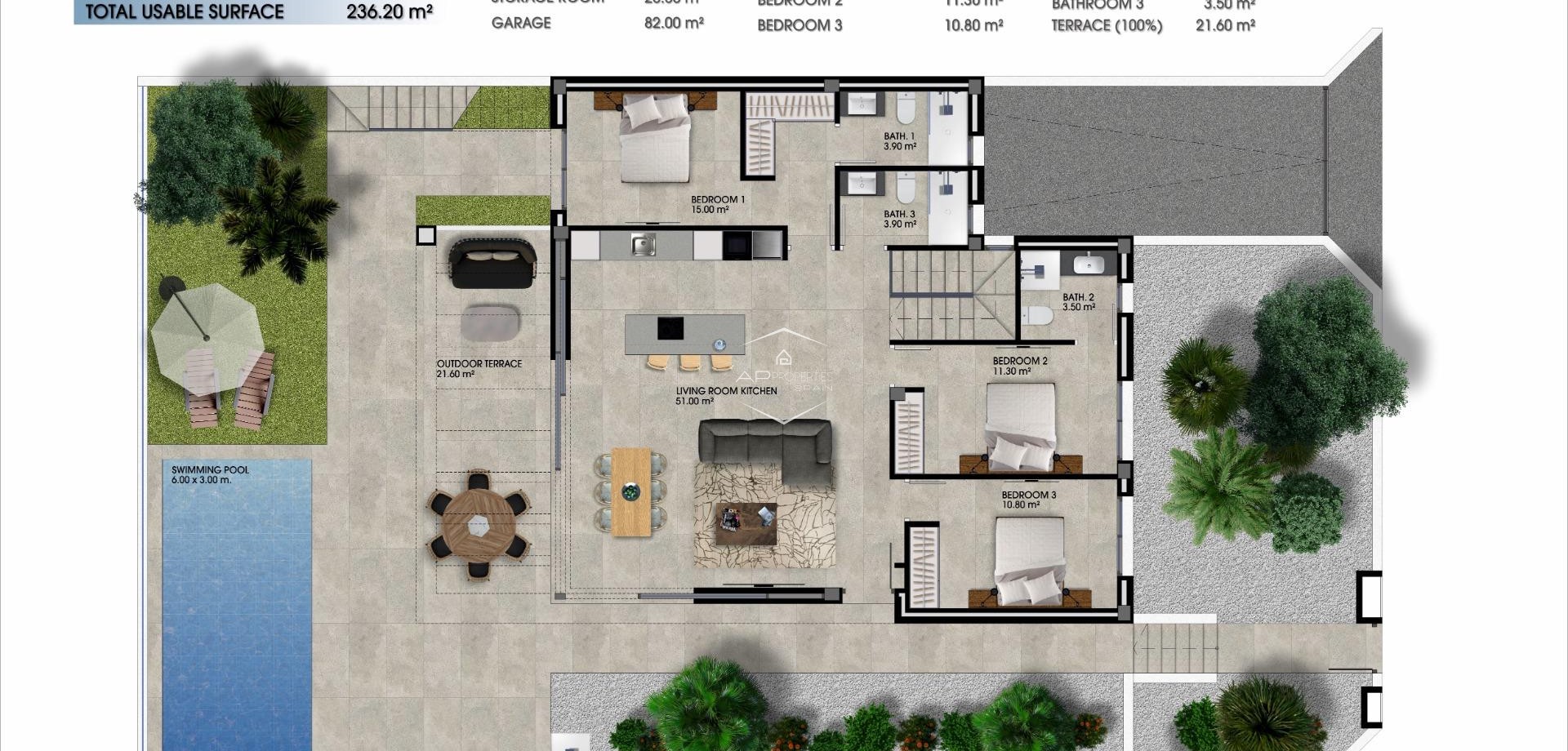 Nouvelle construction - Villa - Indépendante -
Los Alcázares - La Serena Golf