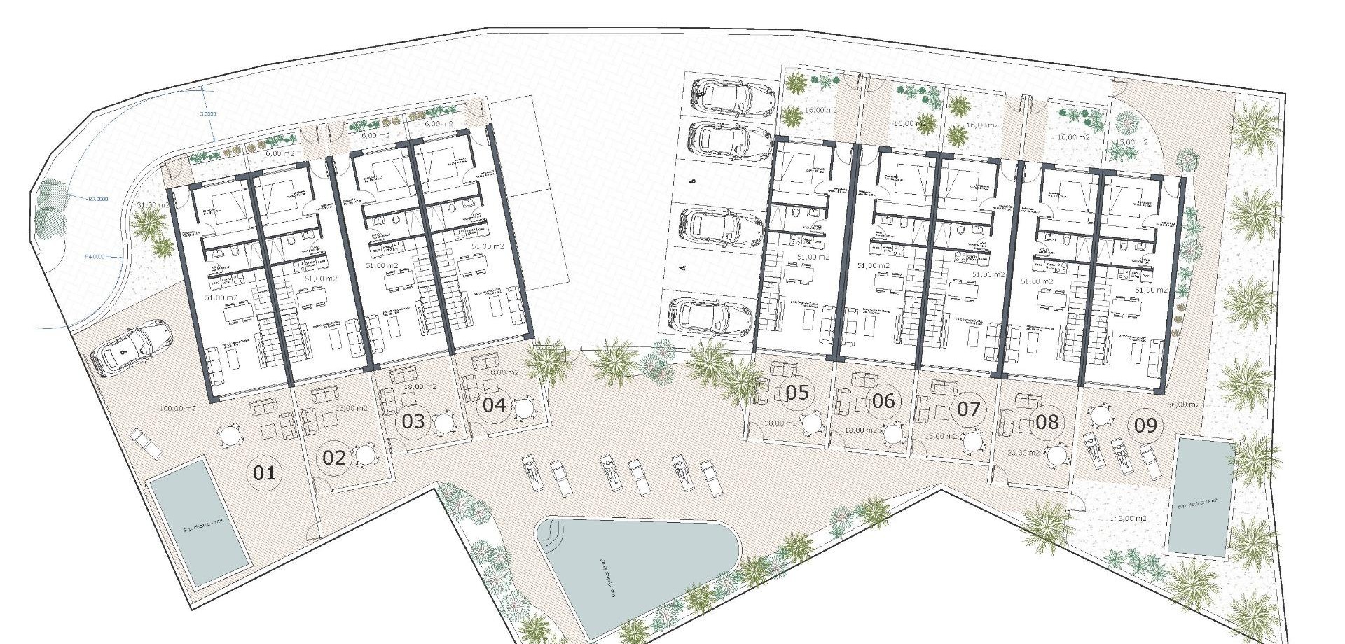 Nowy budynek - Willa - bliźniak -
Orihuela Costa - Castillo de Don Juan