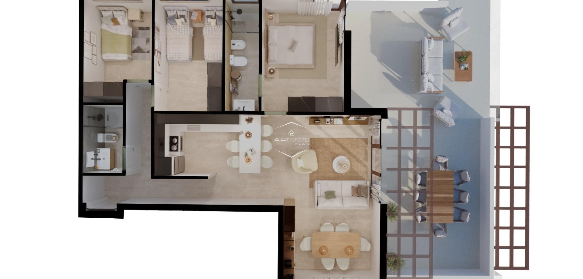 Nouvelle construction - Appartement -
Vera - Vera Playa