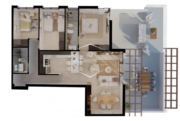 Nouvelle construction - Appartement -
Vera - Vera Playa