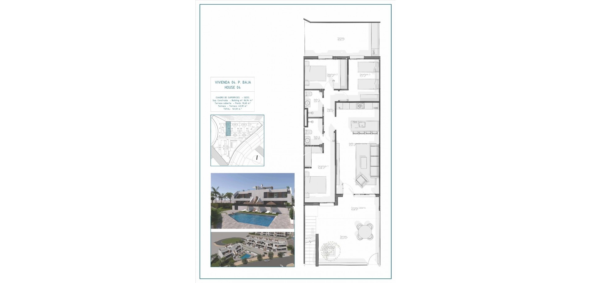 Nouvelle construction - Bungalow -
Vera - Pueblo Salinas