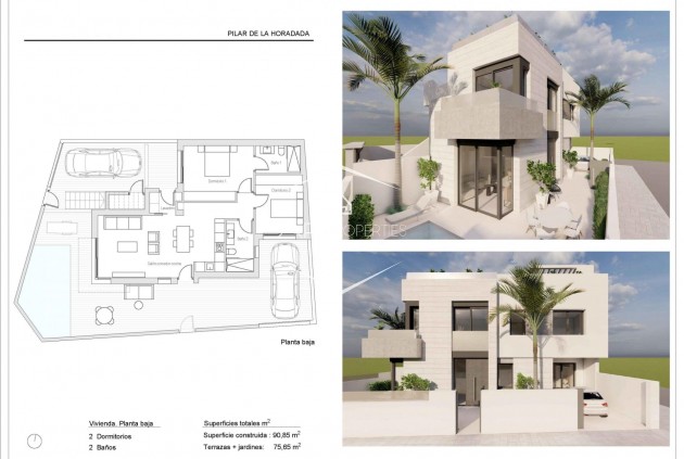 Nieuwbouw Woningen - Bungalow -
Pilar de la Horadada - pueblo